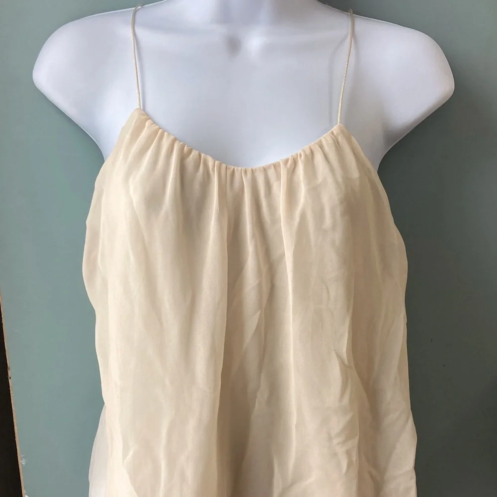 BNWOT Zara spaghetti strap flowy boho blouse - Picture 6 of 7